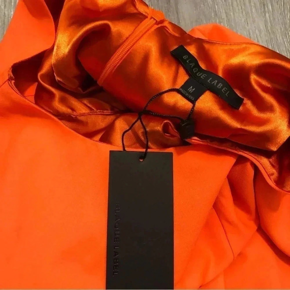 Blaque Label Mini Coral Orange Dress Size M NWT Fit And Flare Cocktail Party - Picture 5 of 8